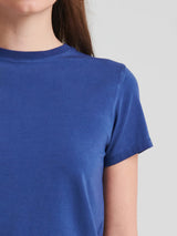 Sublime Reactive Pima Cotton Stretch T-Shirt - Blue Indigo-Patrick Assaraf-Over the Rainbow