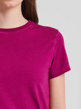 Sublime Reactive Pima Cotton Stretch T-Shirt - Mulberry-Patrick Assaraf-Over the Rainbow