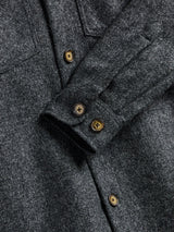 Wool Field Overshirt - Grey-PORTUGUESE FLANNEL-Over the Rainbow