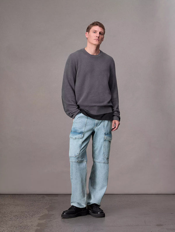 Washed Dexter Crew Sweater - Ombre-RAG + BONE-Over the Rainbow