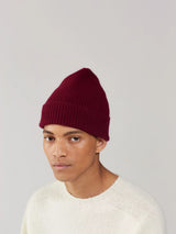 Wool Angora Beanie - Wine-LE BONNET-Over the Rainbow