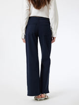 Alena Pant - Midnight Luxe Twill-Mavi-Over the Rainbow