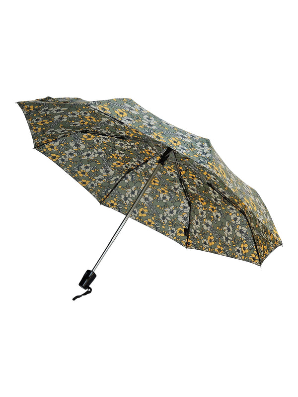 Printed Umbrella - Olive Flowers-BALLANTYNE-Over the Rainbow