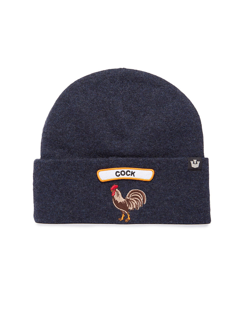 Soft Rock Rooster Beanie - Navy-GOORIN BROTHERS-Over the Rainbow