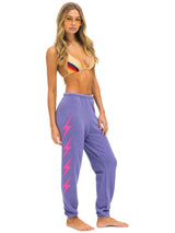 Bolt 4 Sweatpant - Lavender Neon Pink-AVIATOR NATION-Over the Rainbow