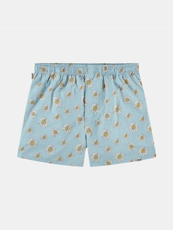 Boxer Shorts - Blue Flowers-POCKIES-Over the Rainbow