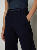 Vera Cropped Corduroy Pant - Night-Velvet-Over the Rainbow