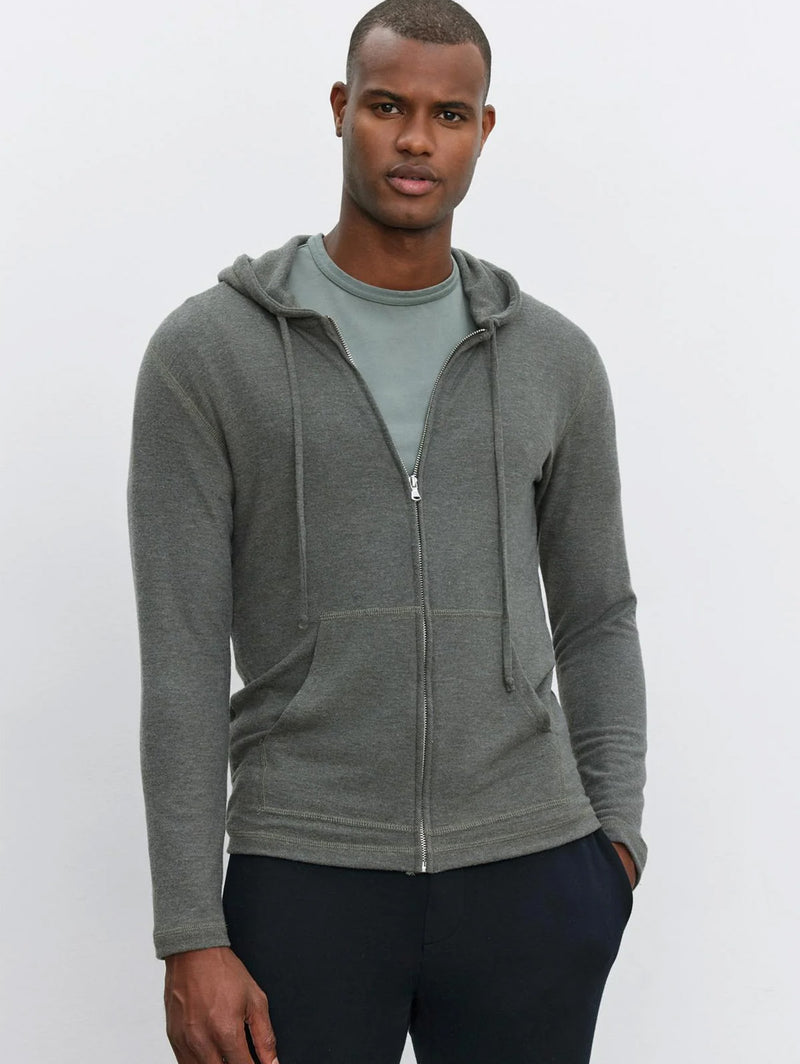 Loudon Cozy Hoodie - Medium Heather Grey-Velvet-Over the Rainbow