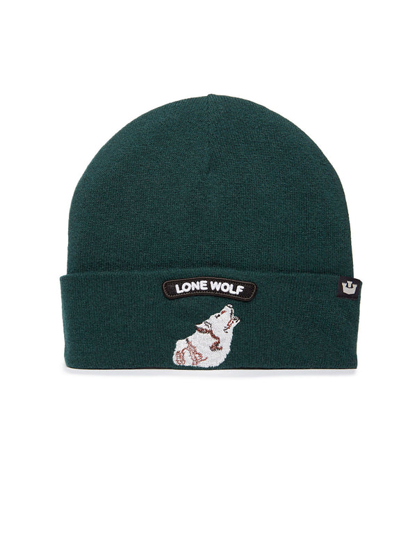 Soft Rock Wolf Beanie - Forest-GOORIN BROTHERS-Over the Rainbow