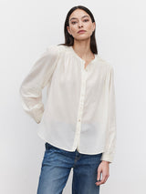 Holly Embroidered Lace Top - Cream-Velvet-Over the Rainbow