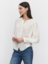 Holly Embroidered Lace Top - Cream-Velvet-Over the Rainbow