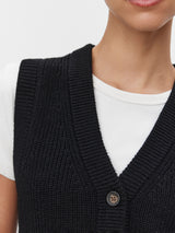 Lu Sweater Vest - Black-Velvet-Over the Rainbow