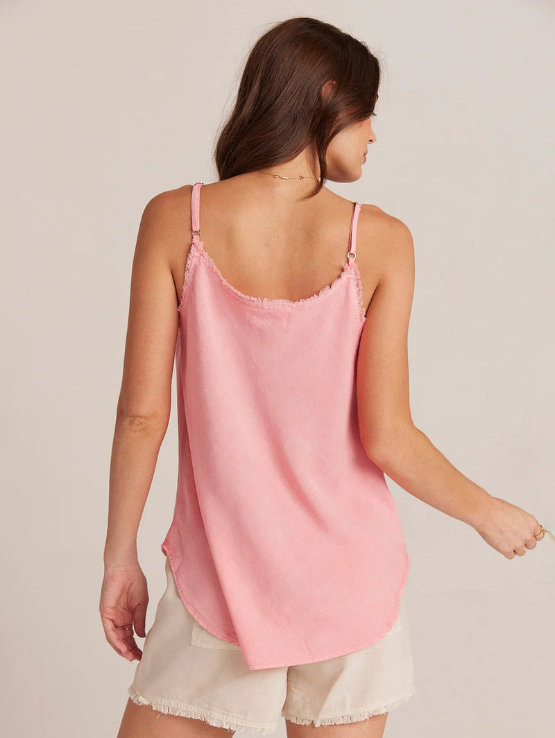 Frayed Cami Top - Blossom Pink-Bella Dahl-Over the Rainbow