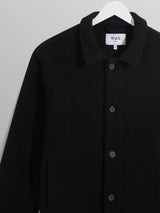 Iggy Jacket - Black Knitted Wool-Wax London-Over the Rainbow