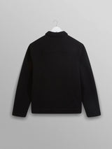 Iggy Jacket - Black Knitted Wool-Wax London-Over the Rainbow