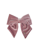 Large Bow Velvet Barrette-LIM LIM-Over the Rainbow