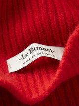 Classic Angora Beanie - Crimson-LE BONNET-Over the Rainbow