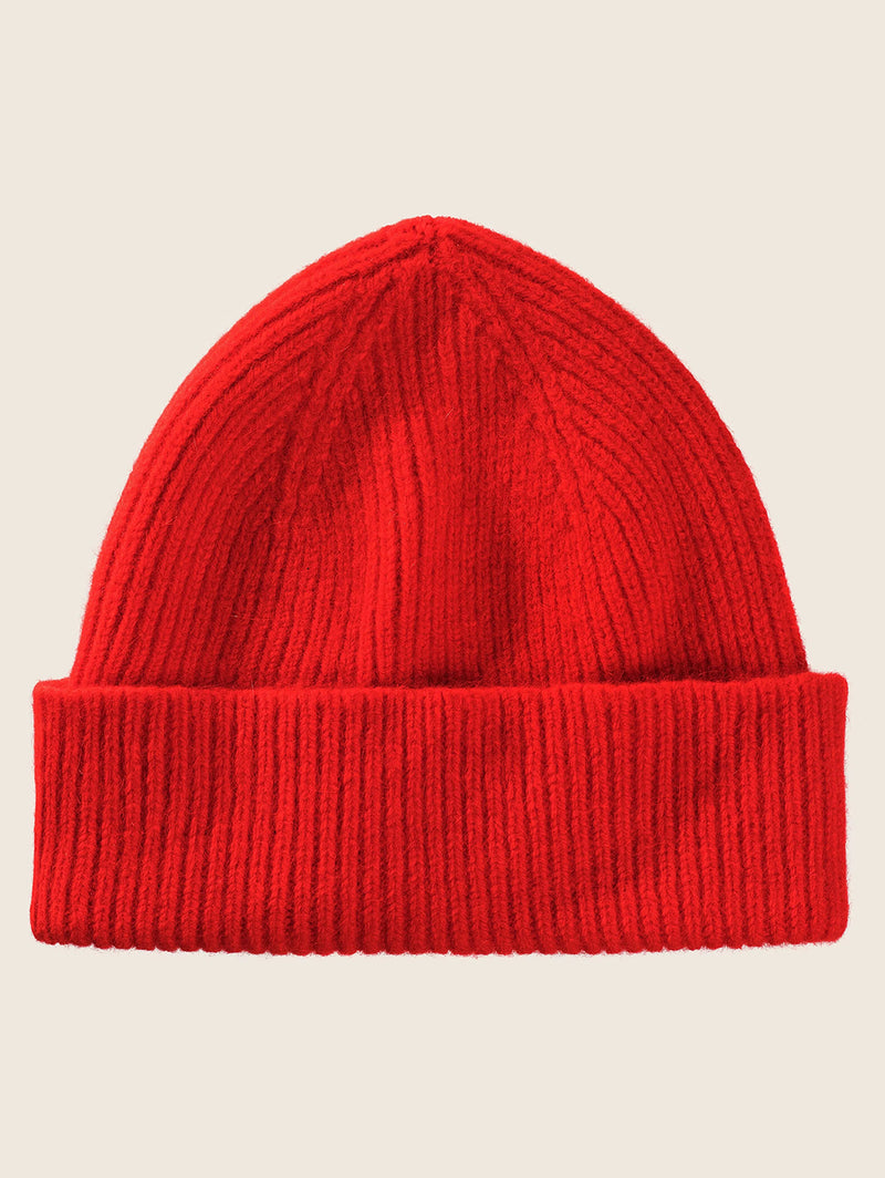 Classic Angora Beanie - Crimson-LE BONNET-Over the Rainbow