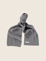 Wool Angora Scarf - Slate Grey-LE BONNET-Over the Rainbow