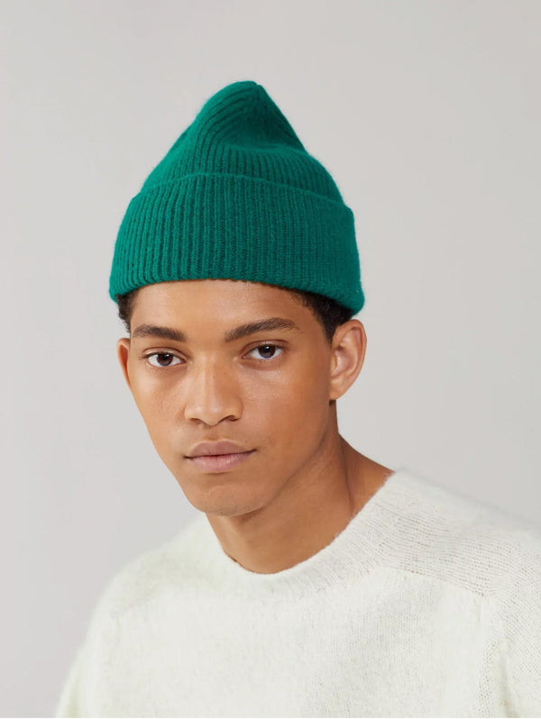 Classic Angora Beanie - Pine-LE BONNET-Over the Rainbow