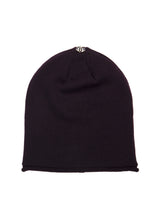 Glossy Knit Hat - Aubergine-Lindo F-Over the Rainbow