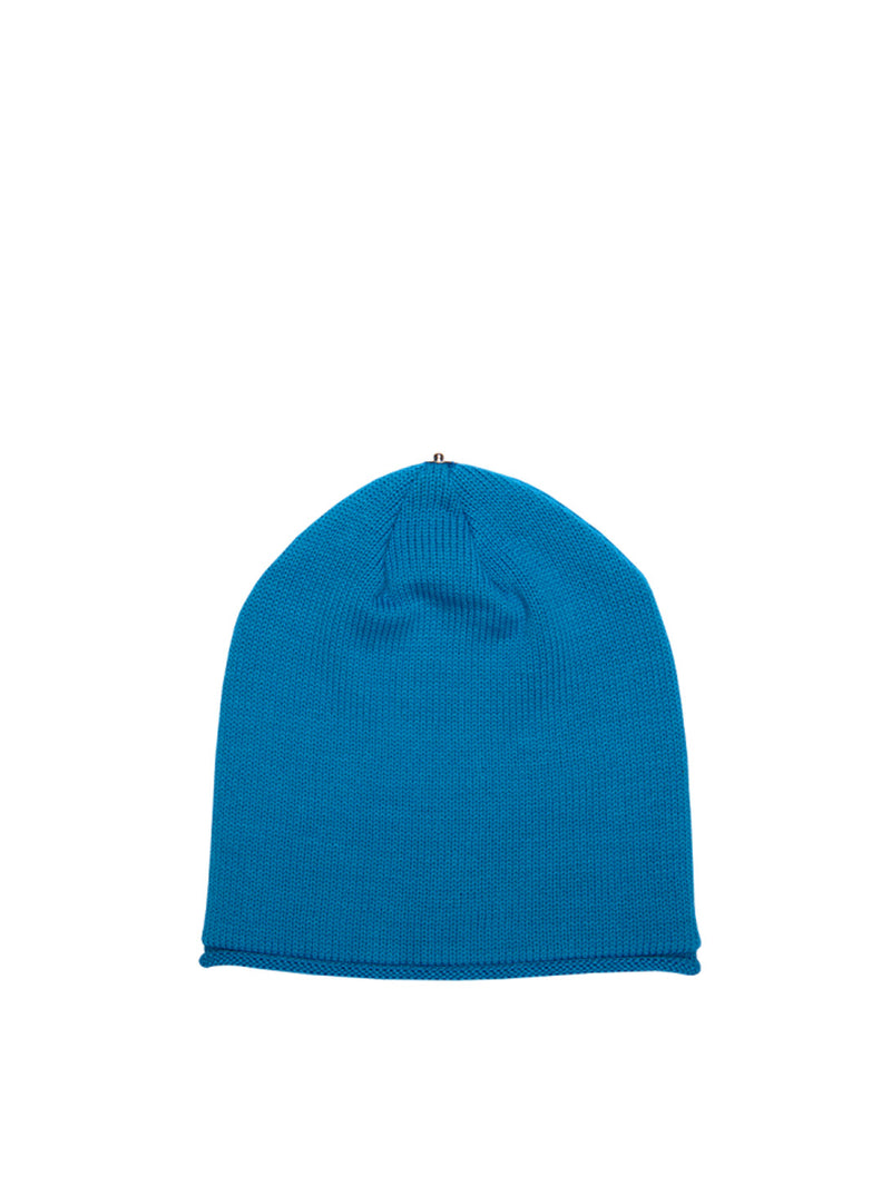 Glossy Knit Hat - Blonde Blue-Lindo F-Over the Rainbow