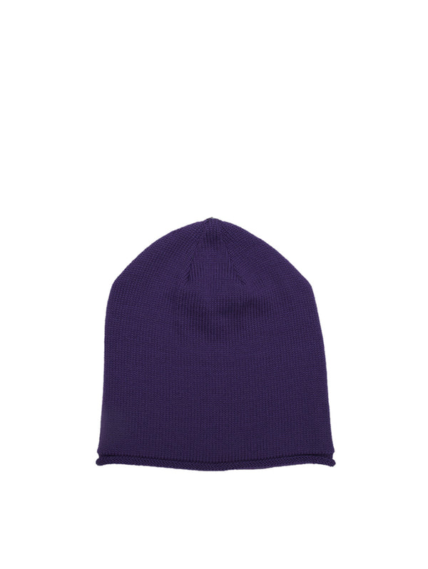 Glossy Knit Hat - Ultra Violet-Lindo F-Over the Rainbow