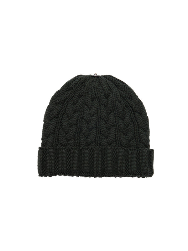 Charlie Cable Knit Hat - Hunter Green-Lindo F-Over the Rainbow