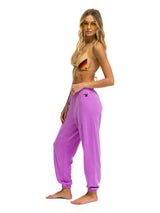 Logo Sweatpant - Neon Purple-AVIATOR NATION-Over the Rainbow