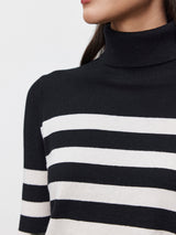 Korie Cashmere Turtleneck - Black Chalk-Velvet-Over the Rainbow