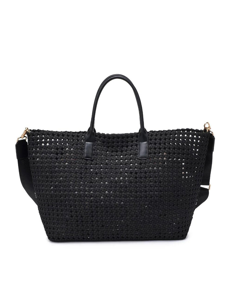 Solstice Large Tote - Black-SOL + SELENE-Over the Rainbow