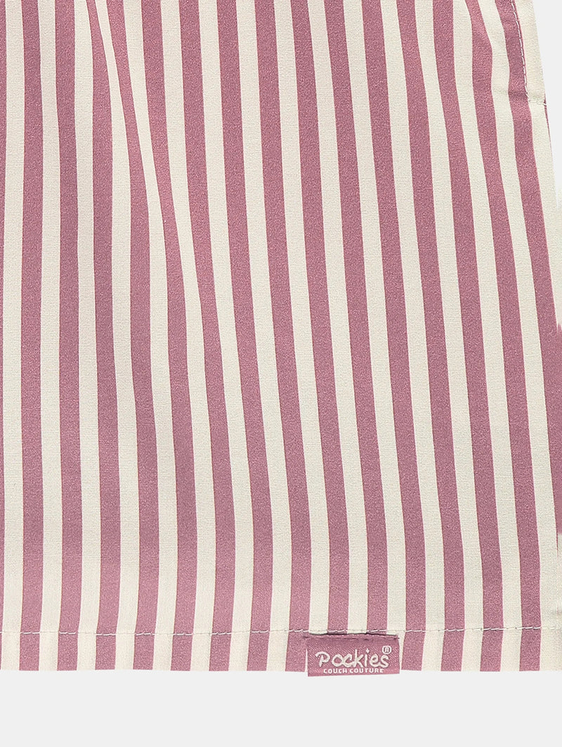 Boxer Shorts - Pink Striped-POCKIES-Over the Rainbow