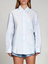 Boyfriend Shirt - Blue-PURE & SIMPLE-Over the Rainbow