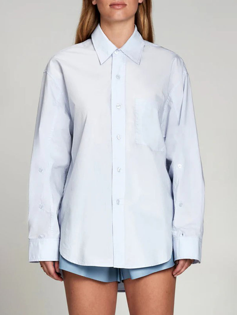 Boyfriend Shirt - Blue-PURE & SIMPLE-Over the Rainbow