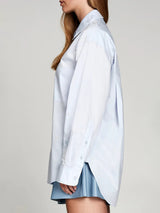 Boyfriend Shirt - Blue-PURE & SIMPLE-Over the Rainbow