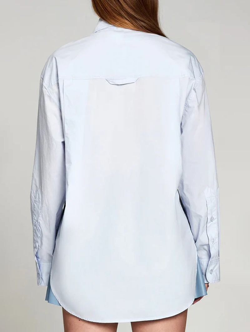 Boyfriend Shirt - Blue-PURE & SIMPLE-Over the Rainbow