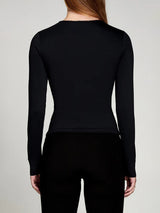 Long Sleeve Body Hug Top - Black-PURE & SIMPLE-Over the Rainbow