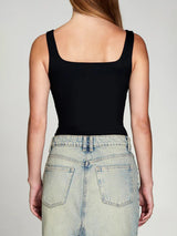 Body Hug Tank Top - Black-PURE & SIMPLE-Over the Rainbow