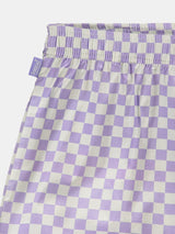 Boxer Shorts - Purple Checkered-POCKIES-Over the Rainbow