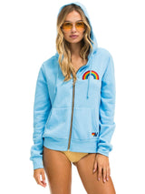 Rainbow Zip Hoodie - Sky-AVIATOR NATION-Over the Rainbow