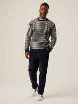 Perry Crew Sweater - Light Grey-PEREGRINE-Over the Rainbow