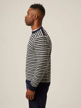 Perry Crew Sweater - Light Grey-PEREGRINE-Over the Rainbow