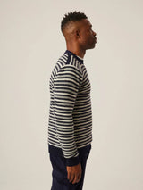 Perry Crew Sweater - Light Grey-PEREGRINE-Over the Rainbow