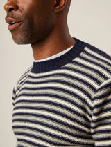 Perry Crew Sweater - Light Grey-PEREGRINE-Over the Rainbow