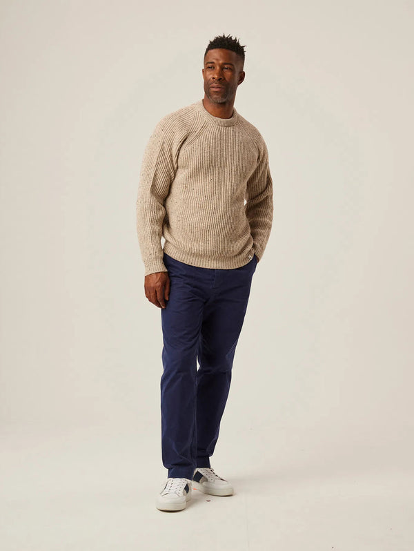 Ford Crew Sweater - Oatmeal-PEREGRINE-Over the Rainbow