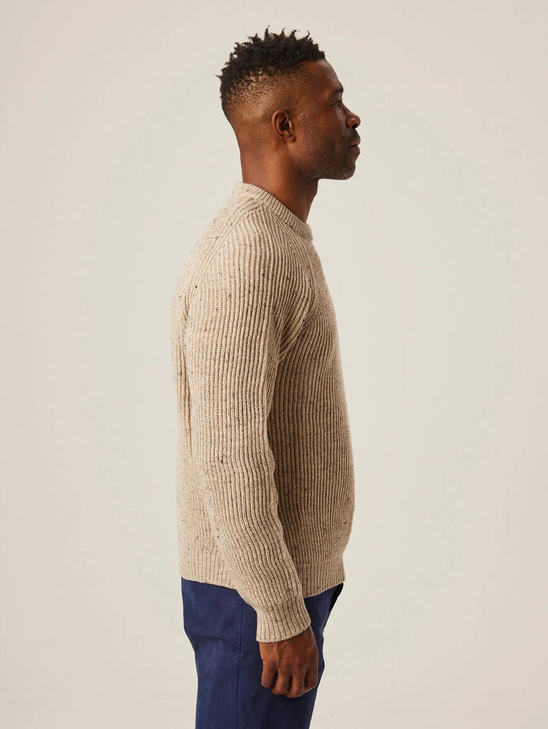 Ford Crew Sweater - Oatmeal-PEREGRINE-Over the Rainbow