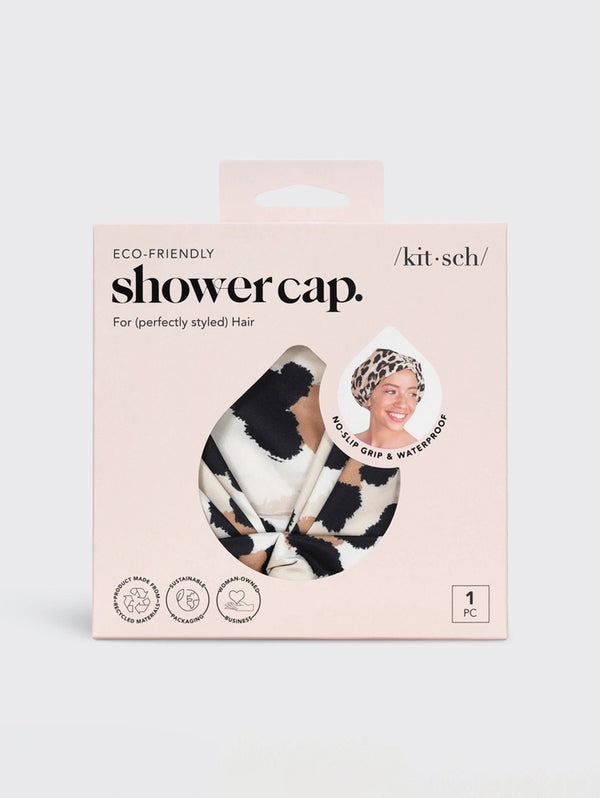 Luxury Shower Cap - Leopard-KITSCH-Over the Rainbow