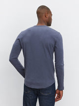 Kai Slub Crew Long Sleeve Tee - Cavern-Velvet-Over the Rainbow