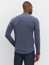 Kai Slub Long Sleeve Crew Tee - Crater-Velvet-Over the Rainbow