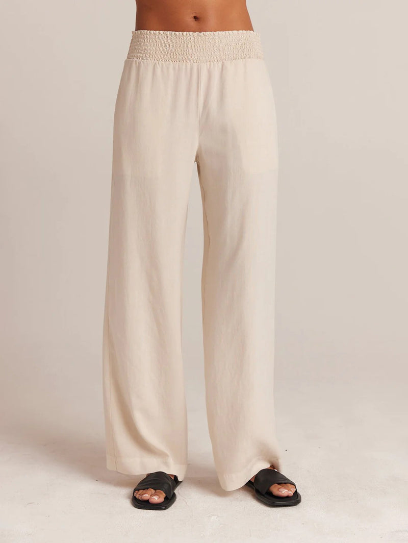 Smocked Waist Wide Leg Pant - Cliffside-Bella Dahl-Over the Rainbow